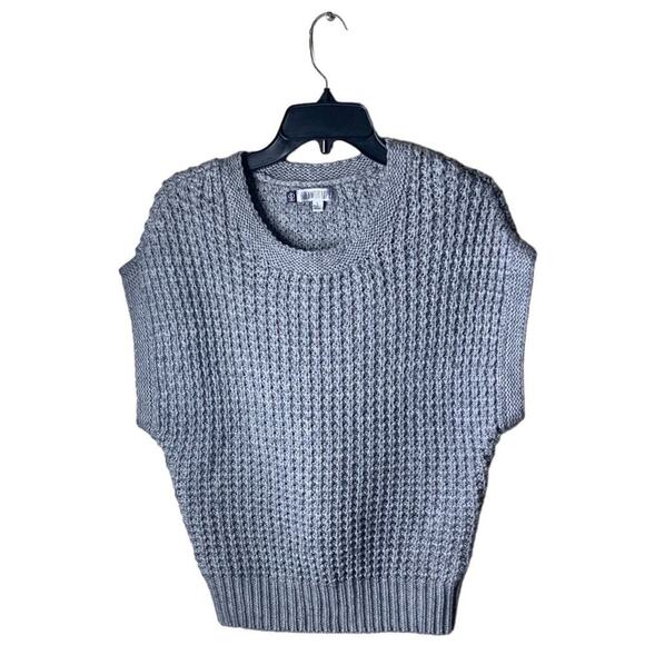 Jenniffer Lopez Knitted Sweater Top Women's Size S Crewneck Sleeveless Preppy - Picture 1 of 9